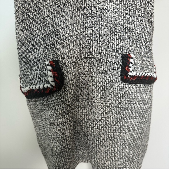 Zara Tweed Shirt Dress Size Medium - Picture 5 of 15